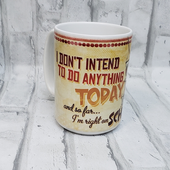 NIB Highland Graphic Mug I Don't Intend On Doing Anything Today... - Picture 3 of 9